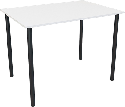 Обеденный стол Listvig Слим не раздвижной (белый/черный)