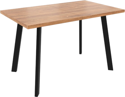 Обеденный стол Listvig Фин раздвижной (дуб табачный/черный)