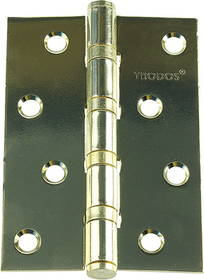 Петля дверная Trodos 100x70x2.5 б/к накладная (золото, флоупак)