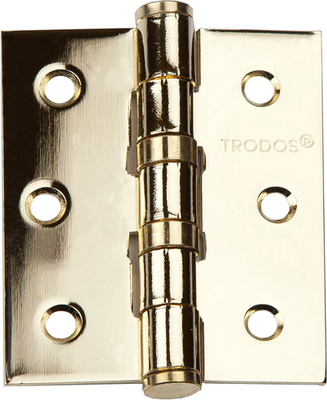 Петля дверная Trodos 75x62x2.5 б/к накладная (золото)