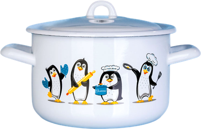 Кастрюля ЭСТЕТ Пингвины / ЭТ-72325 