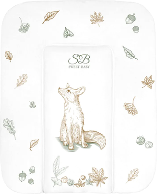 Пеленальный матрас Sweet Baby Foresta Magica Crema Arancio 58x71 (лиса бежевый/оранжевый)