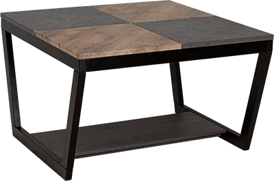 Журнальный столик Мебелик BeautyStyle 32 (дуб крымский состаренный/серый бетон/венге)