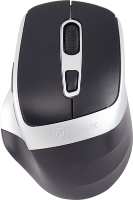 Мышь Оклик 516MW (черный/серебристый)