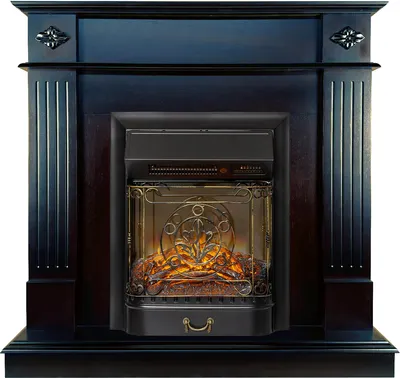 Каминокомплект Смолком Brighton STD-ASP Majestic FX M Black RC (темный орех)