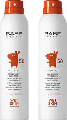 Спрей солнцезащитный Laboratorios Babe Детский SPF 50+ (2x200мл)