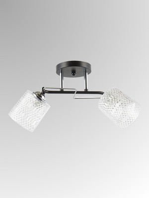 Потолочный светильник Aitin-Pro НПБ 02-2x40-101 / 6200/2A (черный/хром)