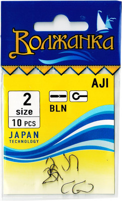 Набор крючков рыболовных Волжанка Aji / SW-016-2 (10шт)