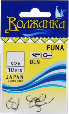 Набор крючков рыболовных Волжанка Funa / SW-012-3 (10шт)