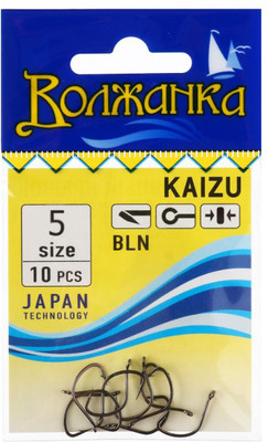 Набор крючков рыболовных Волжанка Kaizu / SW-003-5 (10шт)