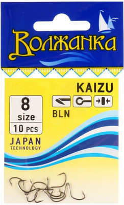 Набор крючков рыболовных Волжанка Kaizu / SW-003-8 (10шт)