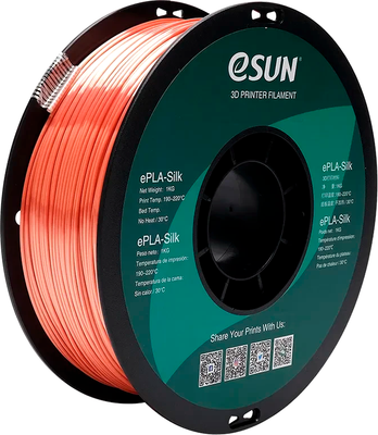Пластик для 3D-печати eSUN ePLA-Silk / ePLA-Silk-P175RJ (1.75мм, 1кг, розовое золото)