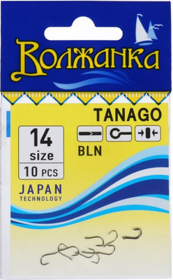 Набор крючков рыболовных Волжанка Tanago / SW-010-14 (10шт)