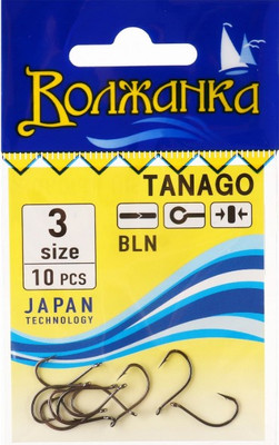 Набор крючков рыболовных Волжанка Tanago / SW-010-3 (10шт)