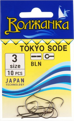 Набор крючков рыболовных Волжанка Tokyo Sode / SW-0011-3 (10шт)