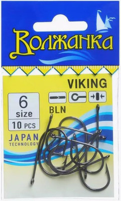 Набор крючков рыболовных Волжанка Viking / SW-115-6 (10шт)