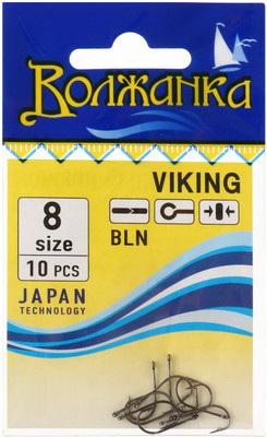 Набор крючков рыболовных Волжанка Viking / SW-115-8 (10шт)