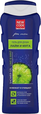 Гель для душа New Code Лайм и мята (400мл)