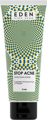 Скраб для лица Eden Stop Acne Содовый от прыщей (75мл)