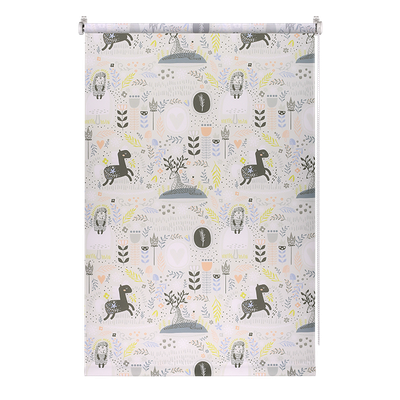 Рулонная штора Franc Gardiner Print Сказочный лес 90х160 / 9403218121 (серый)