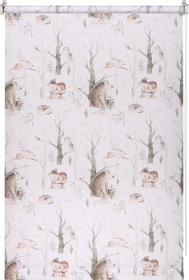 Рулонная штора Franc Gardiner Print Лесные друзья медведи, день 90х160 / 9403219118