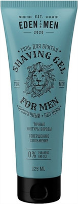 Гель для бритья Eden For men прозрачный без пены (125мл)