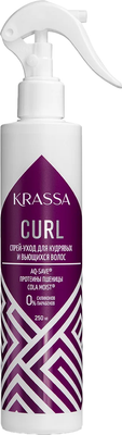 Спрей для волос Krassa для кудрявых и вьющихся волос (250мл)