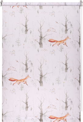 Рулонная штора Franc Gardiner Print Лесные друзья лисы, день 60х160 / 9403217447