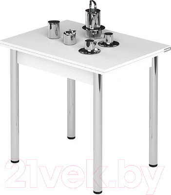 Обеденный стол Импэкс Leset Лиль 1Р (металл хром/белый)