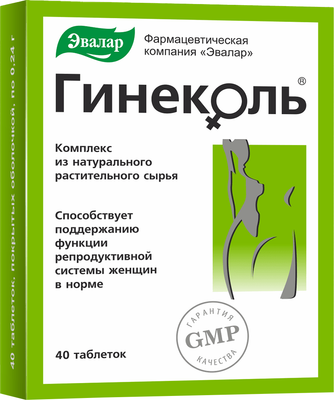 Пищевая добавка Эвалар Гинеколь (40 таблеток)