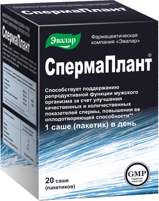 Комплексная пищевая добавка Эвалар Спермаплант (20 саше)