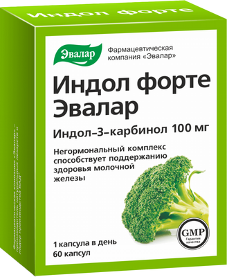 Пищевая добавка Эвалар Индол Форте (60 таблеток)