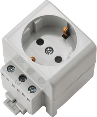 Розетка на DIN-рейку Bylectrica РР16-9122 (серый)