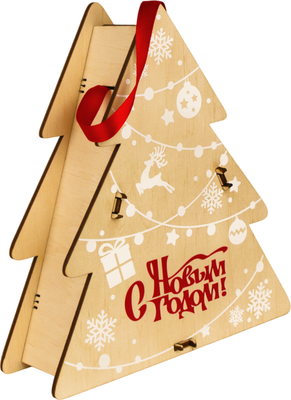 Коробка подарочная Woody Елка. Тип 1С / 08590