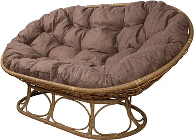 Диван садовый M-Group Мамасан Home / 12880505 (бежевый ротанг/какао подушка)