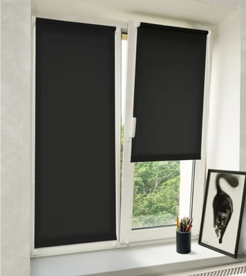 Рулонная штора Delfa Сантайм Лен СРШ-01 МЭД2681 (57x160, черный)