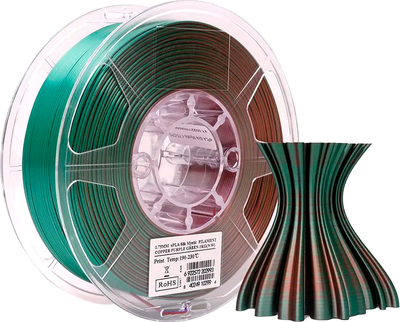Пластик для 3D-печати eSUN Mystic Filament / ePLA-SilkMystic-P175CPG1 (1.75мм, 1кг, медный/пурпурный/зеленый)