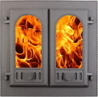 Дверца каминная Литком Горница ДК-6С (Р) (41x41)