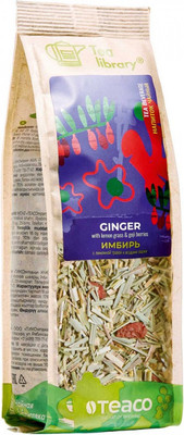 Чайный напиток Teaco Имбирь с лимонной травой и ягодами годжи (100г)