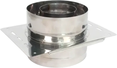 Площадка монтажная для труб Гефест Сталь 130х200 AISI 430/430 0.8мм/0.5мм (К) (пл.240х320 AISI 430/0.8мм)