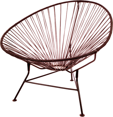Кресло садовое M-Group Ракушка / 12230200 (коричневый)