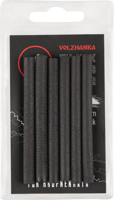 Комплект оснастки для приманки Волжанка Зиг Риг Eva Stick for Zig Aligner 6x70мм / EVAVESZA-BL (6шт, черный)