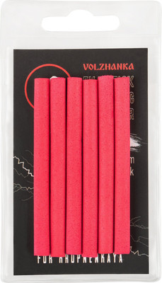 Комплект оснастки для приманки Волжанка Зиг Риг Eva Stick for Zig Aligner 6x70мм / EVAVESZA-RE (6шт, красный)