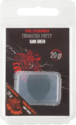 Грузило рыболовное Волжанка Вольфрамовая паста Tungsten Putty / TPVTPDG (20гр, зеленый)