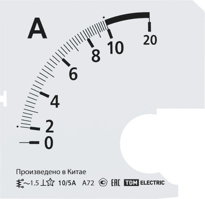 Шкала для амперметра TDM SQ1102-2043