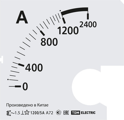 Шкала для амперметра TDM SQ1102-2066