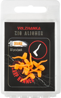 Лентяйка для крючков Волжанка Zig Aligner / LVZA-OR (10шт, оранжевый)