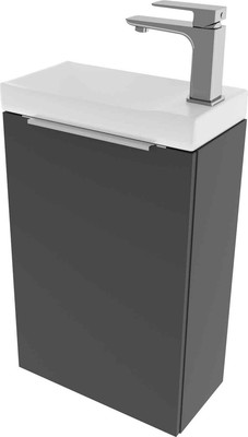 Тумба с умывальником ЗОВ Монови Слим 40 / S40LG0LG-OL9268 (антрацит)