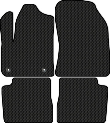 Комплект ковриков для авто Alicosta 2450_1 для Peugeot e-2008 II SUV 2020-н.в. (EVA соты, черный)