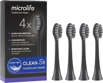 Набор насадок для зубной щетки Microlife Clean S5 (ультрамягкие)